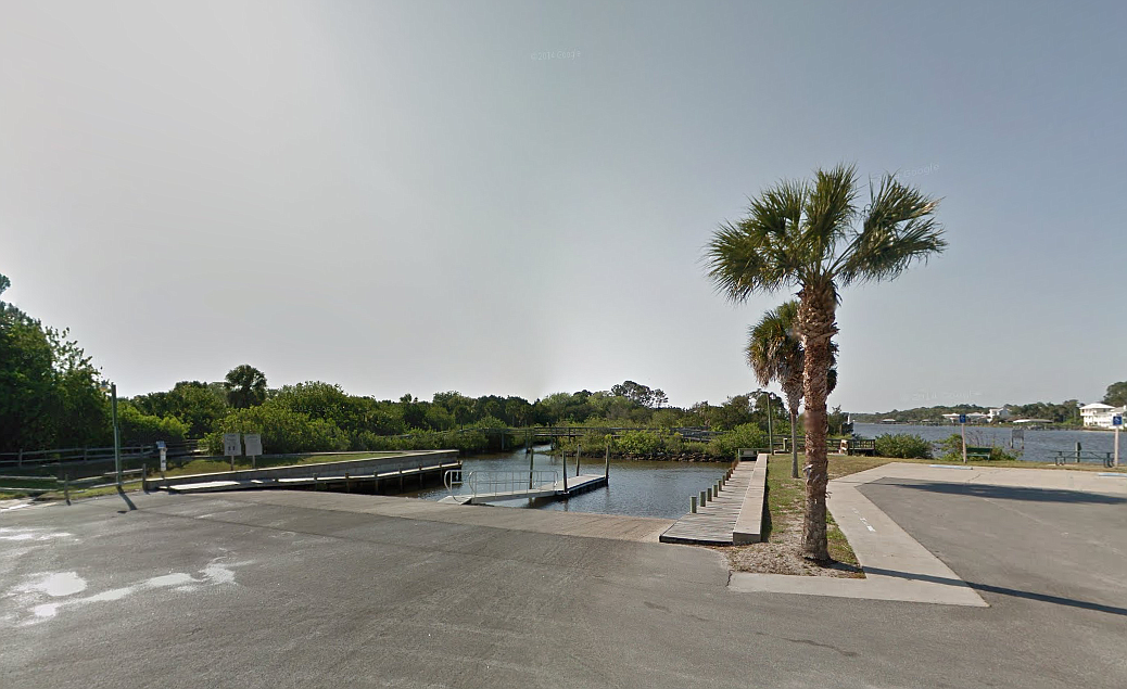 The Moody Boat Launch provides Intracoastal access. (Image from Google Maps.)