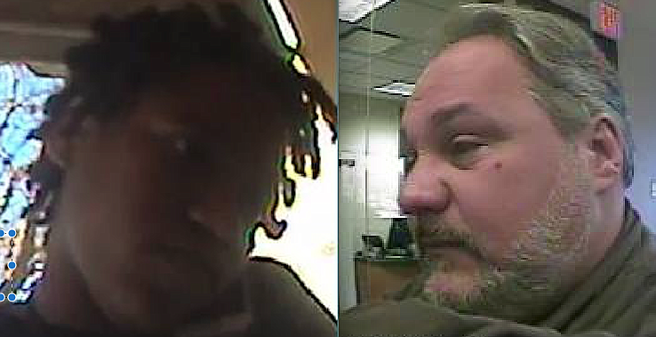 The man on the left is suspected of fraudulently withdrawing money from a Bank of America ATM, and the man on the right is suspected of fraudulently withdrawing money from a SunTrust ATM. (Photos courtesy of the Flagler County Sheriff's Office)