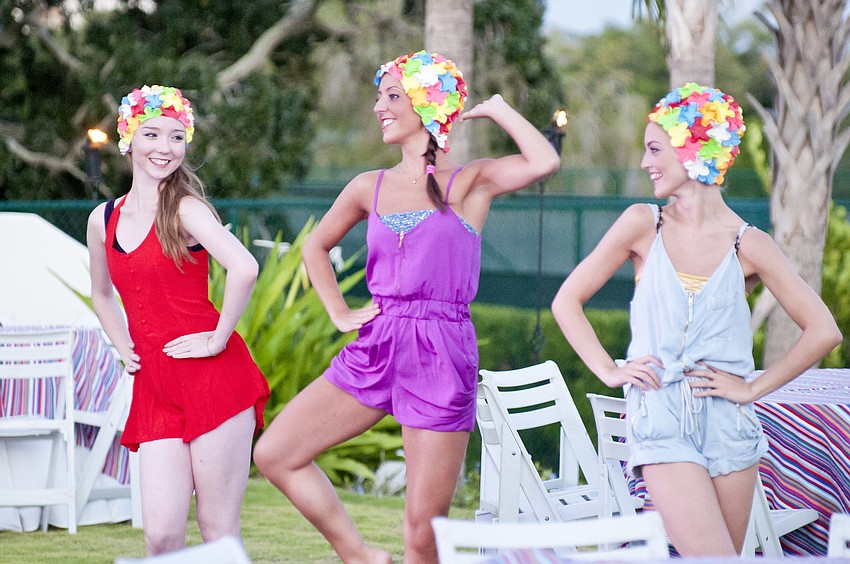 Emily Smith, Annabel Sarrafan and Eloise Hymas of the Sarasota Ballet perform to 