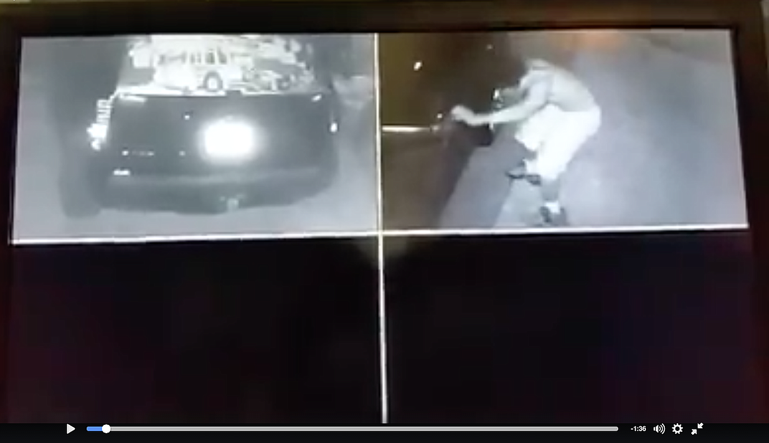A surveillance camera caught a car theft in the R-Section the night of April 30. Scroll to the bottom of the story to watch the videos.