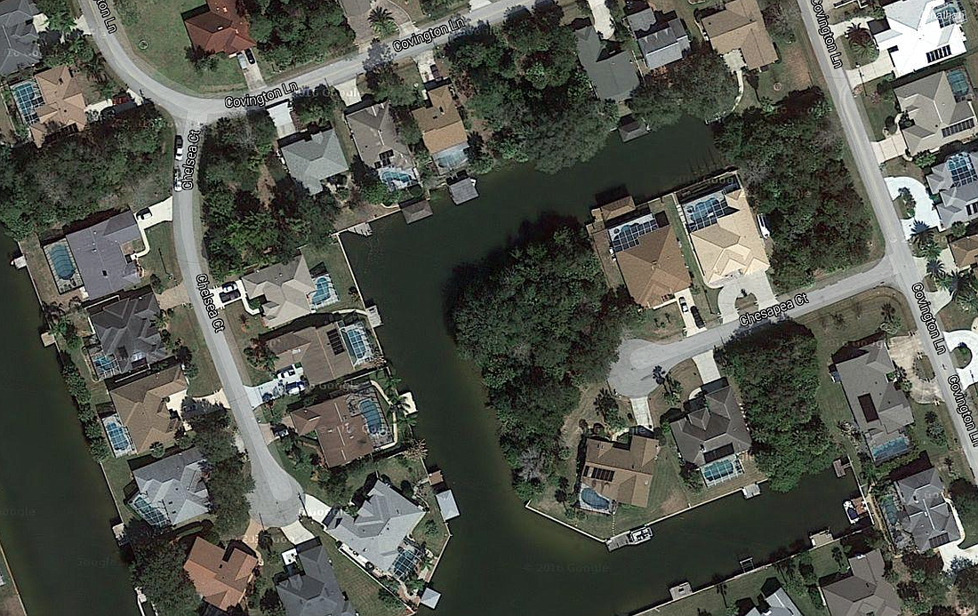 Gregory Marr lives on Chelsea Court, and Robert Strong lives on Covington Lane. (Image from Google Maps)