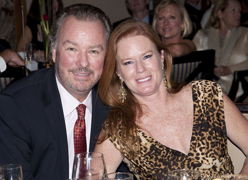 Michael and Terri Klauber took home the live auction prize of a four month membership at the Sarasota Yacht Club
