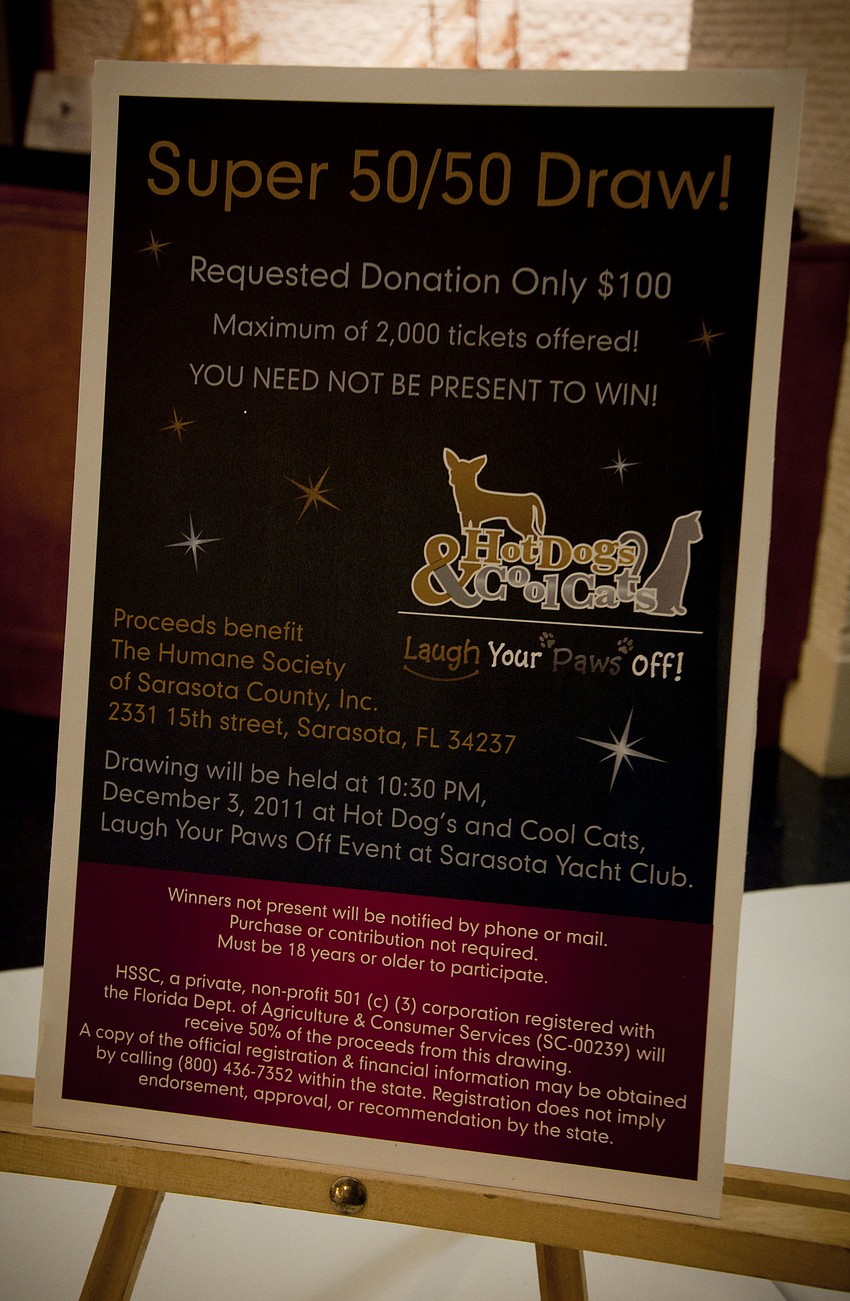 Super 50/50 Draw.  Proceeds benefited HSSC