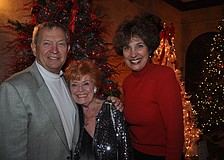 Sen. Mike Bennett, event chairwoman Natalie Gudrun and Dee Bennett