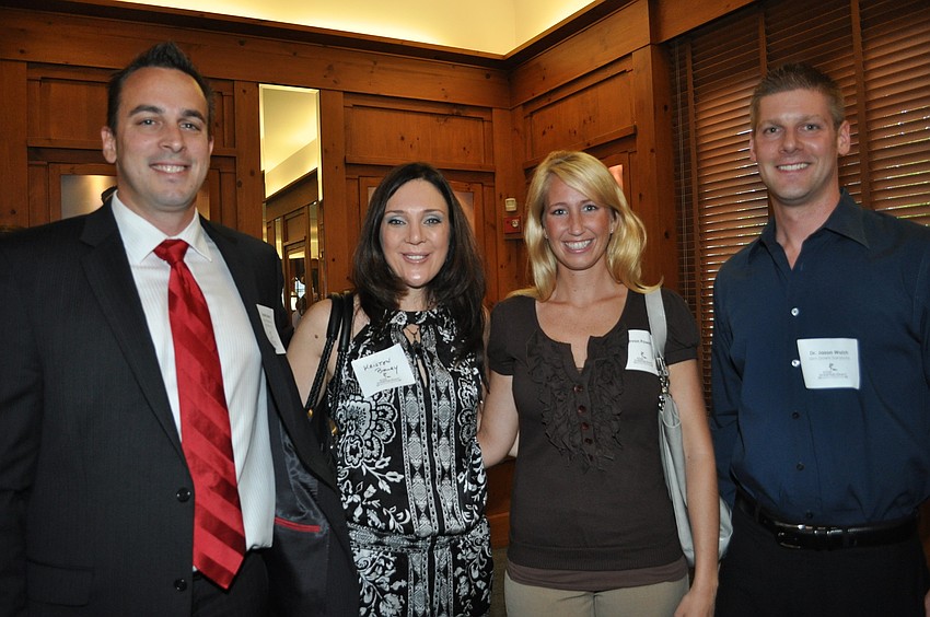 Tom and Kristin Beiru. Devon Powell and Dr. Jason Walsh