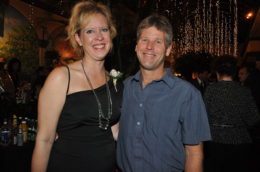 Honored veterinarian Dr. Terah Browning and Mike Browning