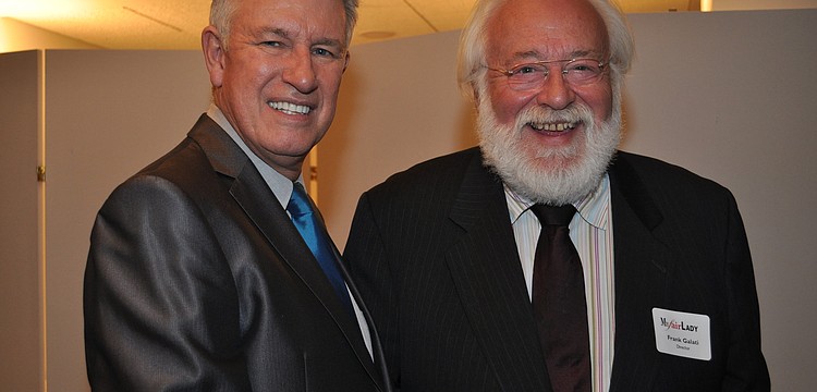 Asolo producing artistic director Michael Donald Edwards and My Fair Lady Director Frank Galati