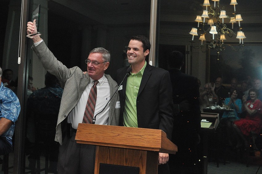 Honoree Donald Geike and Equality State Field Representative Joe Saunders