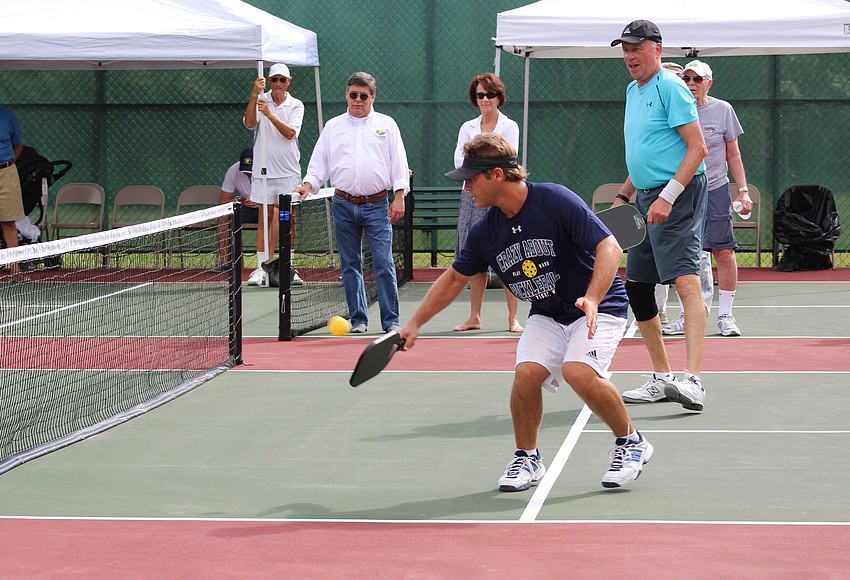 Pickleball court dedication is a crowd pleaser at the Hammock Community ...