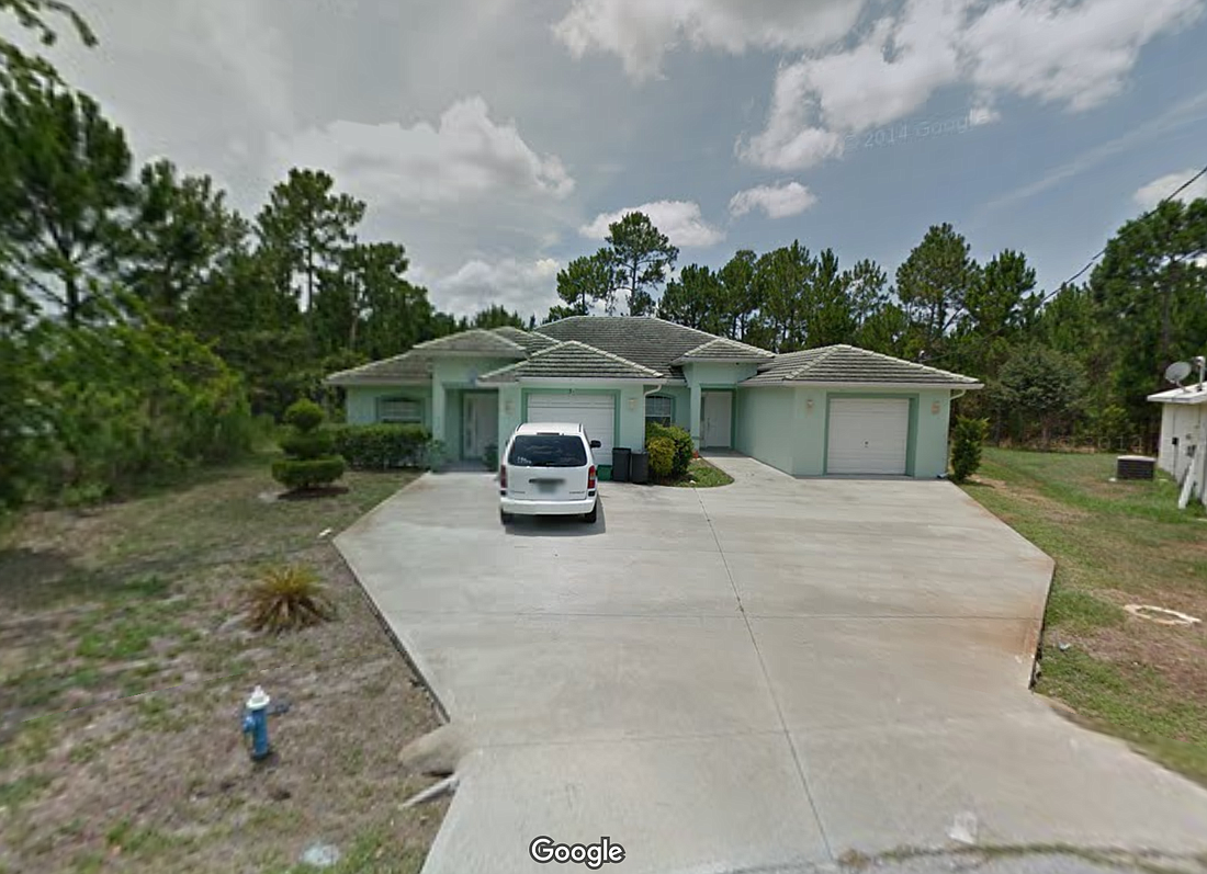 This image of 3 Frank Place, Palm Coast, was captured from Google Maps.