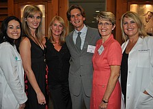 Jenny Hovey, Erin Fitzgerald, Taryn Pharo, Dr. John Fezza, Gail Cervera and Pia Simonson