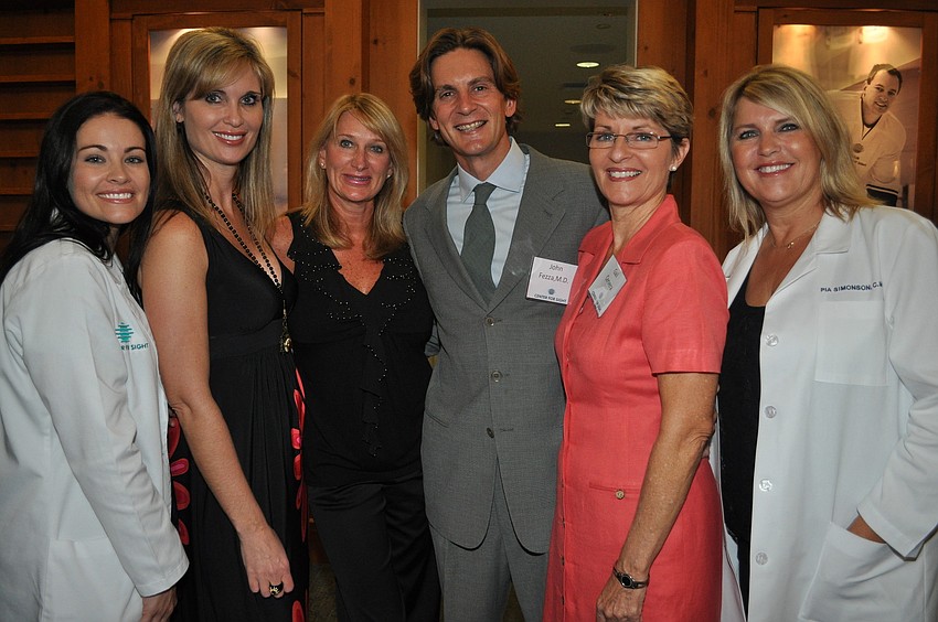 Jenny Hovey, Erin Fitzgerald, Taryn Pharo, Dr. John Fezza, Gail Cervera and Pia Simonson