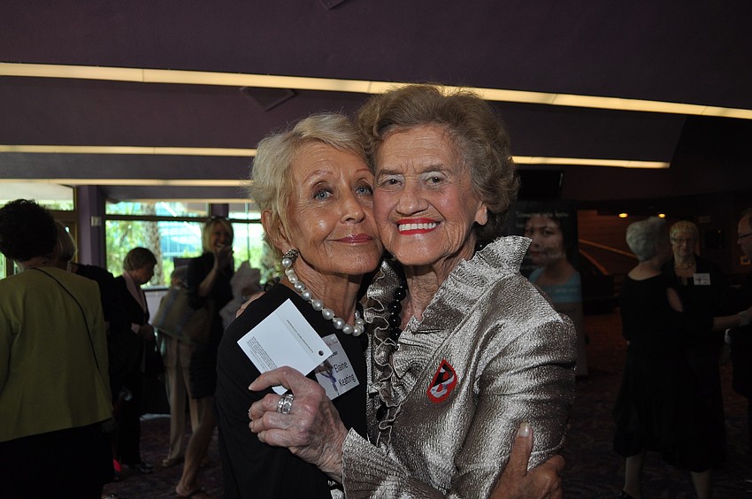 Honorary chairwoman Elaine Keating and Betty Schoenbaum