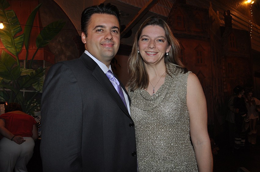 Mike Krajewski and honored veterinarian Dr. Nina Krajewski