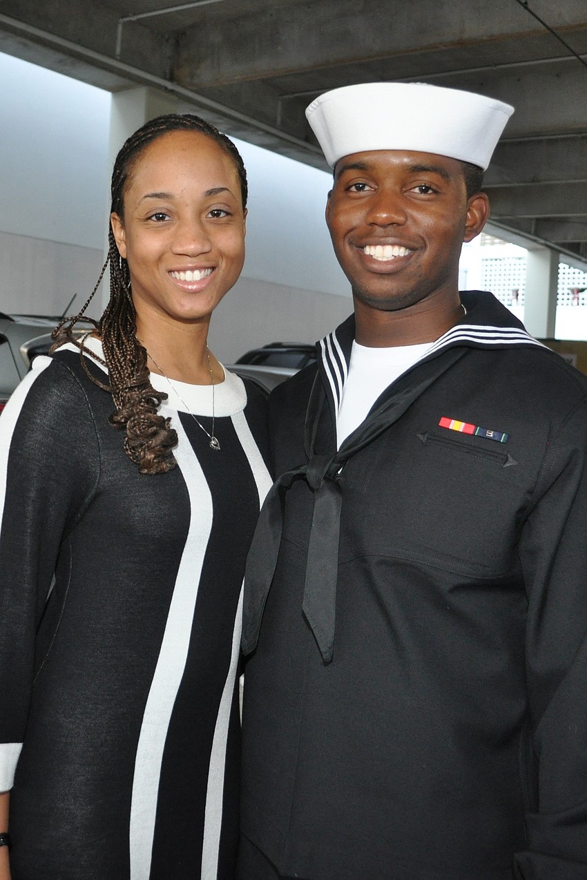India Lambert and Seaman HR Clarence Cleaves, U.S. Navy