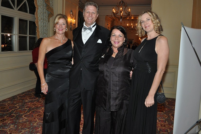 Laura and John Leeming, Judy Veale and Deborah Chadwick