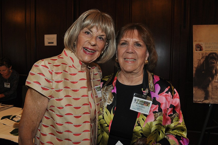 Event co-chair Gloria Moss and Center for Great Apes Founder and President Patti Ragan