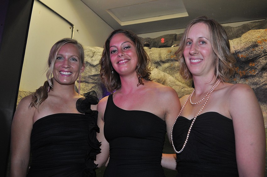 Kat Nicolaisen, Laura Denum and Erin Hennessy, penguin keepers extraordinaire
