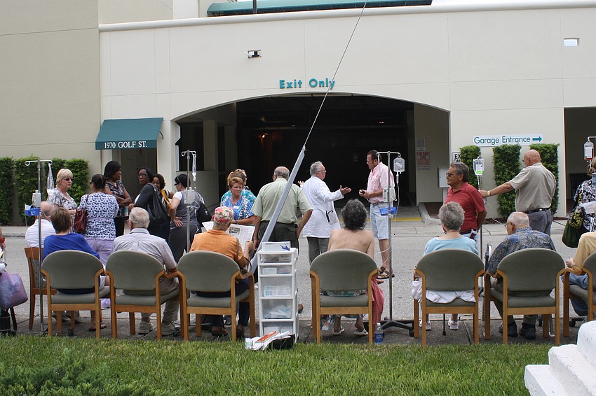 Firefighters believe the cause is an air-conditioning unit.