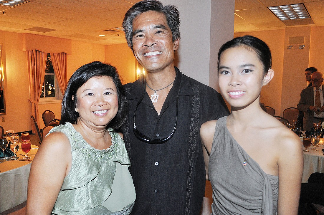 Brenda and Danny Chin and their daughter, student dancer Katie. Photo by Molly Schechter.