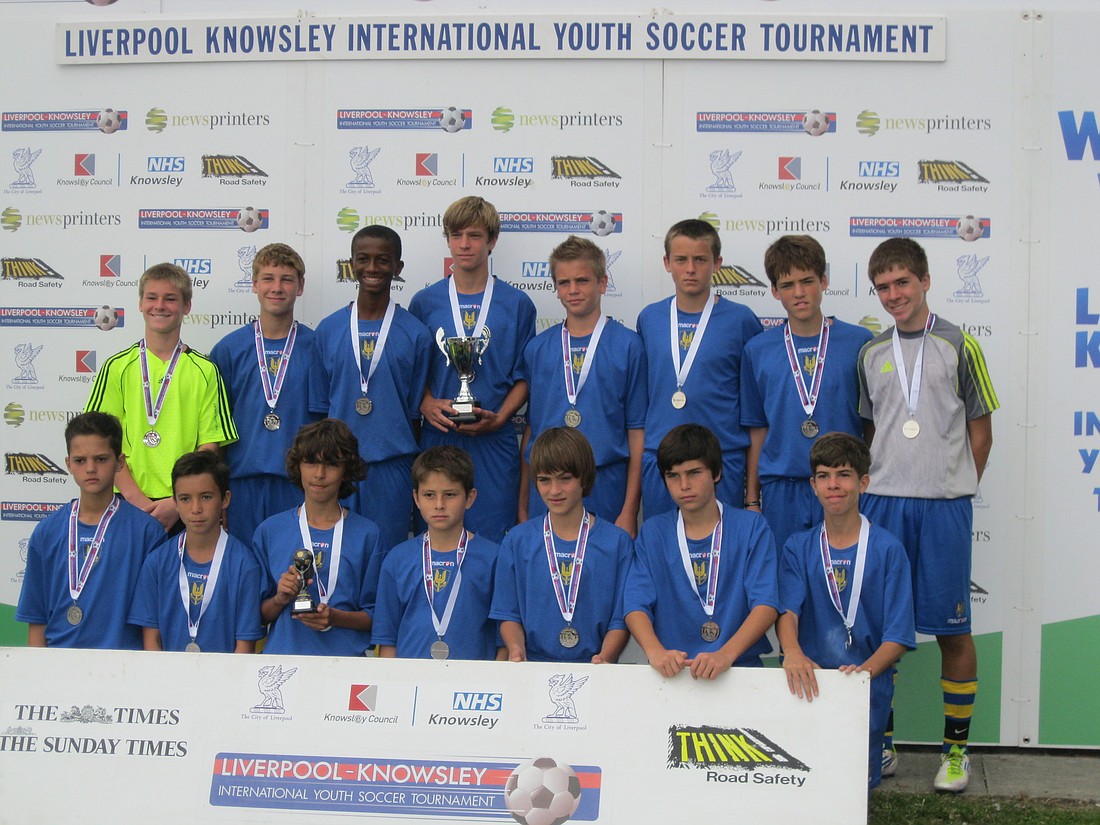 The Florida Alliance Soccer League finished second at the Liverpool-Knowsley International Soccer Tournament July 23 through Aug. 2 in England.
