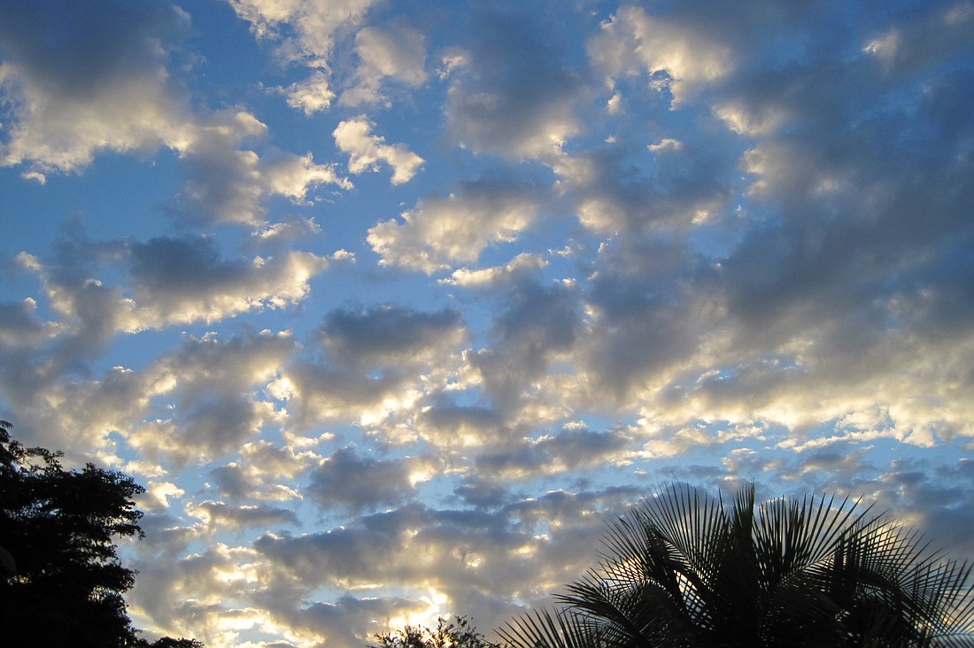 Dave Fuchs captured these clouds in River Club.