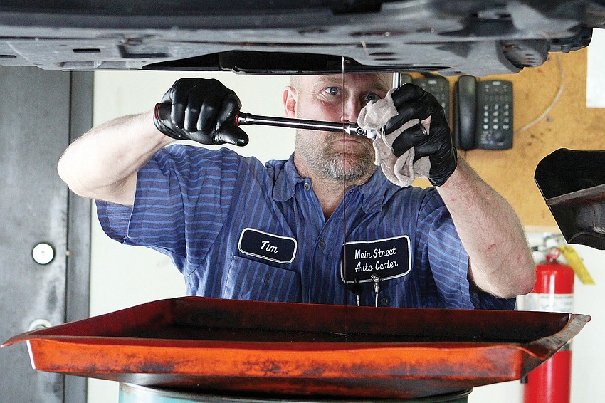 Tim Esser has worked as a mechanic for 26 years and has been with Main Street Automotive for 13 years. 