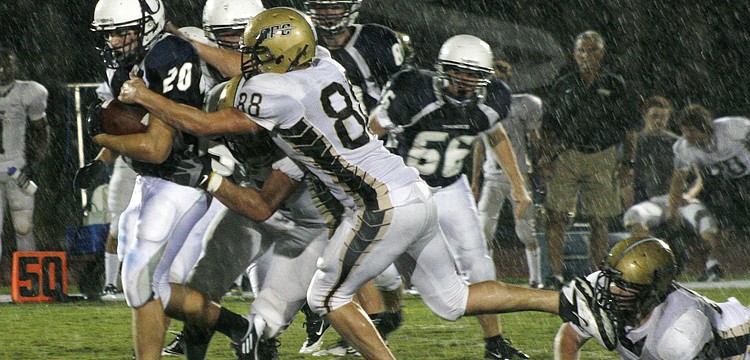 A third-quarter downpour couldn't stop the Thunder's potent rushing attack.
