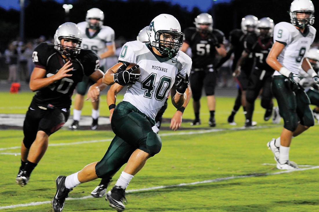 Lakewood Ranch running back McKenzie Hathaway rushed for 133 yards and two touchdowns, helping lead the Mustangs to victory Sept. 2.