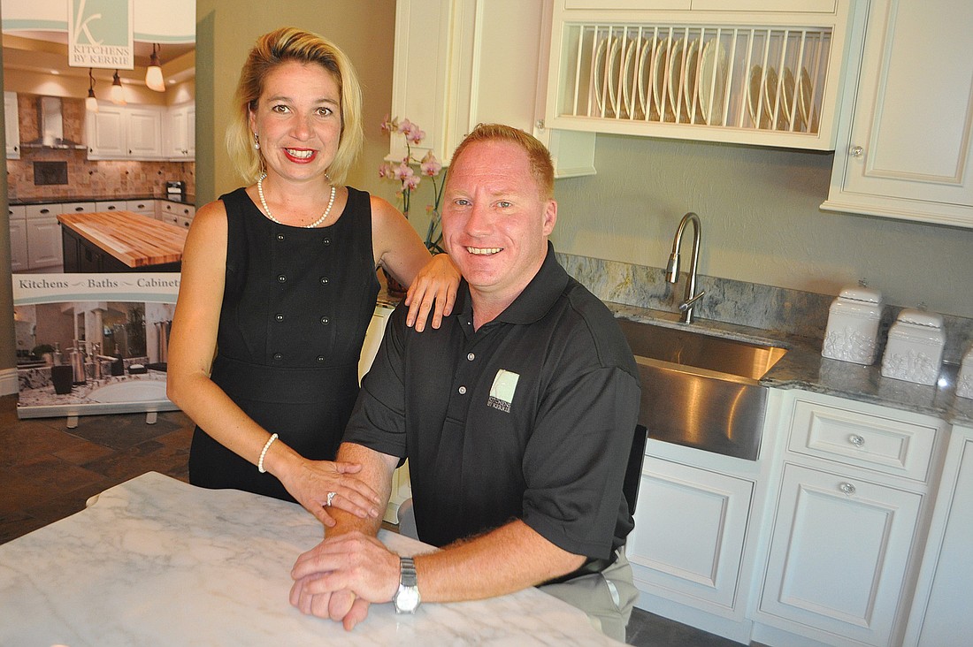 Robert Dinan and his wife, Kerrie Lehnert, are co-owners of Kitchens by Kerrie, located in the Centre Shops. File photo.