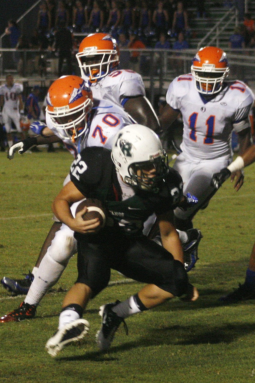 Running back Andre Christiano kept the Mustangs moving on the ground.