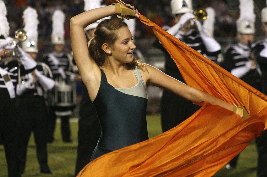 This year's show features intricate choreography from the color guard.