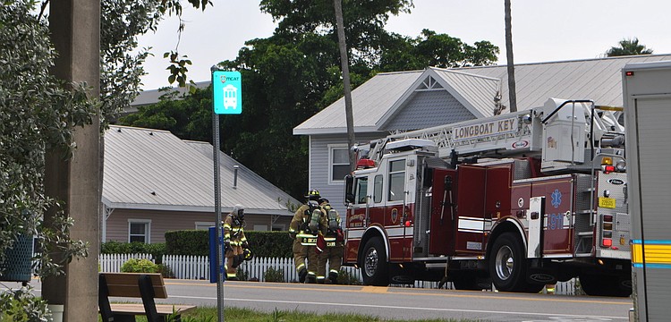 Longboat Key Fire Rescue responded to the scene of the gas leak.