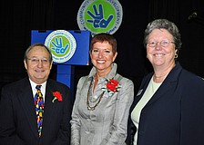Judge Lee Haworth, Gwen MacKenzie and Karen Bogus were all honored at the sixth annual Leadership Breakfast Thursday, Sept. 15, at the Lee Wetherington Boys & Girls Club.