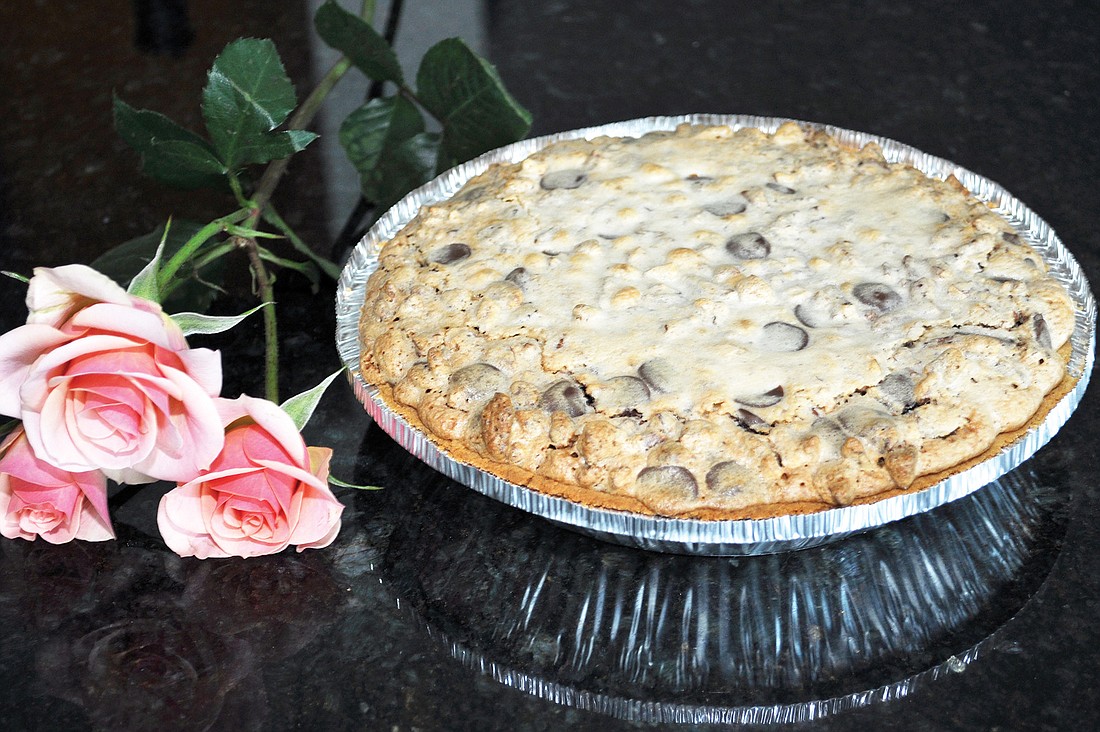 Pecan Delight Pie was developed from a Derby Pie recipe.