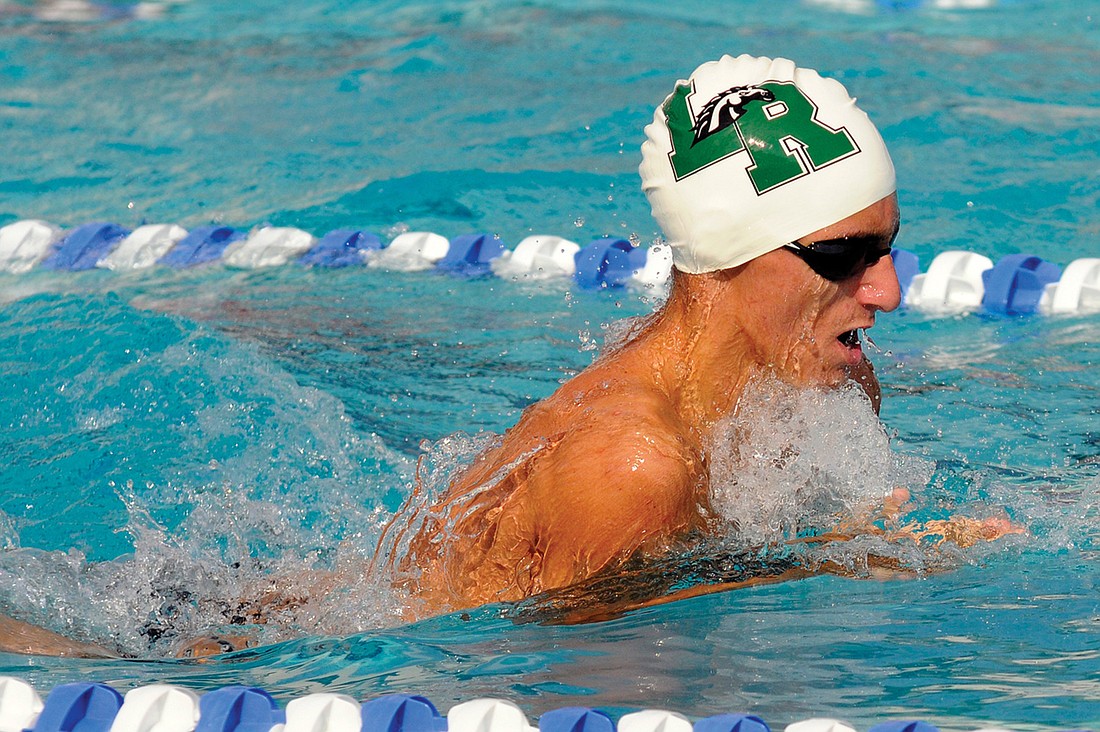 Lakewood Ranch senior Jimmy Cascone won the 100-meter butterfly in 56.39 seconds.