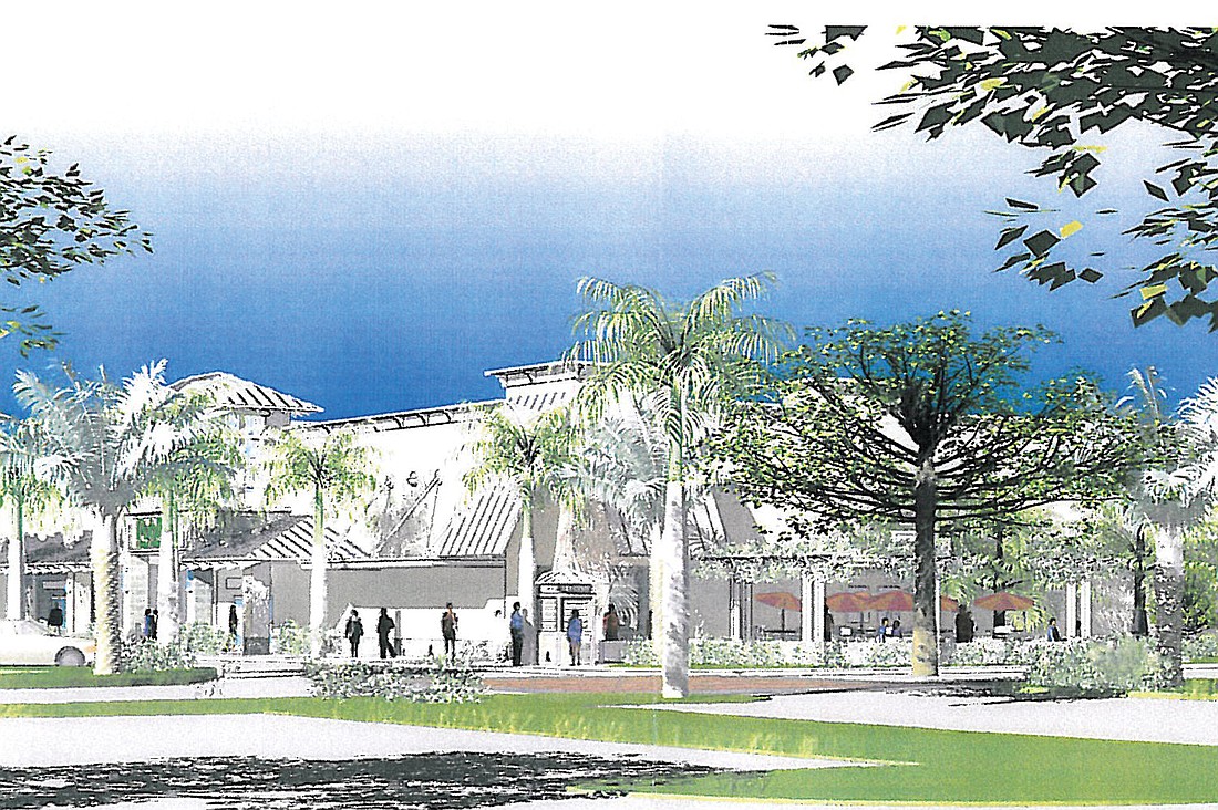 The 11,700-square-foot retail plaza will connect to the Publix store. Courtesy rendering.
