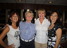 Nina Insinna of Nine Oâ€™ Clocks, Liz Ford of Salon 2000, Pam Canal a Medical Skincare Esthetician, and Irina Lavose a co-owner of Design 2000 pose together.