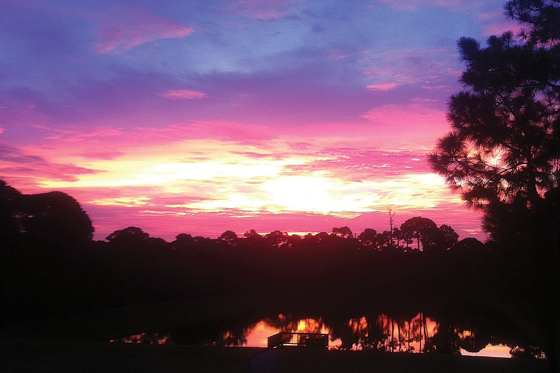 Corey Shenkin submitted this sunrise photo, taken in Osprey.