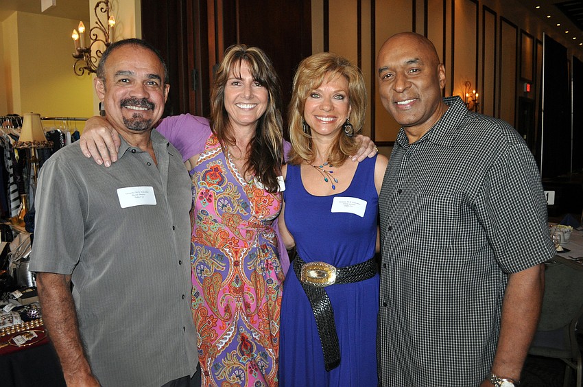 Hector Muniz, Nina Taylor and Arlene Greene were eager to watch Mike Rosario, right, take the runway.