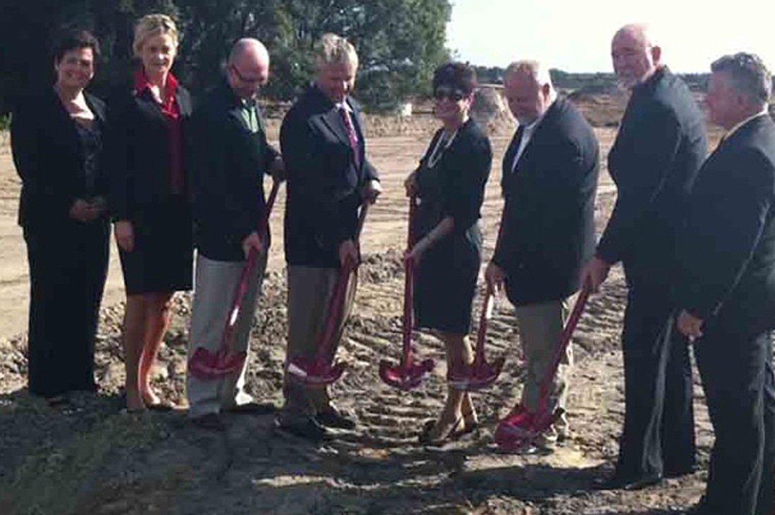 Officials broke ground on the Esplanade community today. Photo courtesy of Candice McElyea.