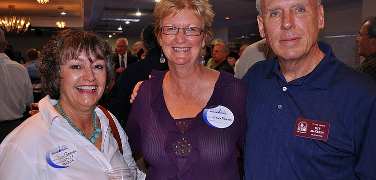 Judy Gamgl poses with Wanda and Kit McKeon