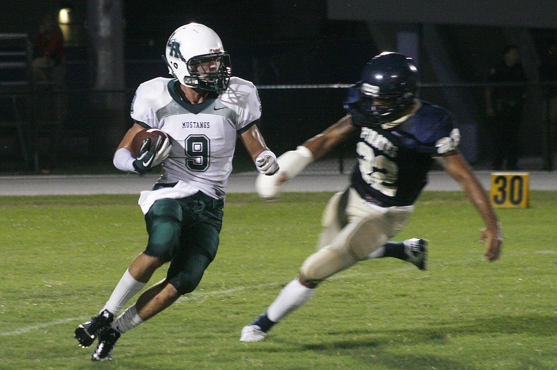 Lakewood Ranch played a tough contest Sept. 23 against Boca Ciega. Photo by Michael Eng.
