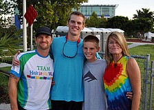 John, Jonathon, 19, Jacob, 14, and Molly Brockhoff pose together prior to walking in the Sarasota/Manatee Heart Walk Saturday, Sept. 24, at Payne Park.