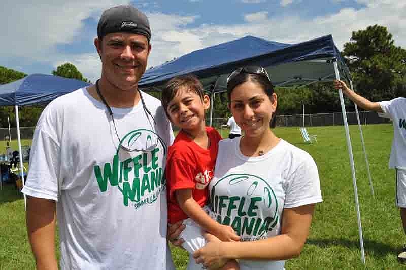 Wobbly Feet Foundation founders Nick and Samantha Dzembo are pictured with their son, Connor, who was diagnosed with A-T in December 2009.