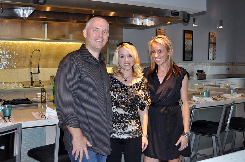 Patrick and Holly Wright and Viking Culinary Center private events coordinator Ashley Gruters worked together to plan the event.