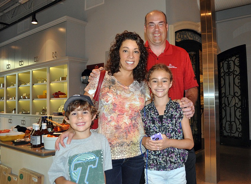Lakewood Ranch residents Chris and Lisa Hill brought their children, Drew, 6, and Sydney, 10, to the event.