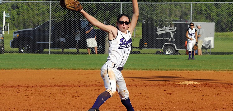 Logan Newton got the call on the mound for the Suncoast Storm 98 team.