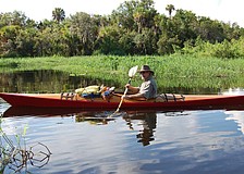 Volunteers headed out on canoes and kayaks. Photos courtesy of Terry Longpre and Yvonne Bedell.