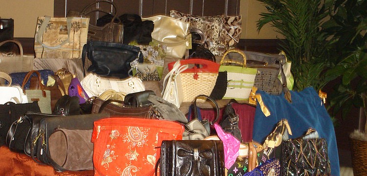 More than 80 purses were auctioned at the event.